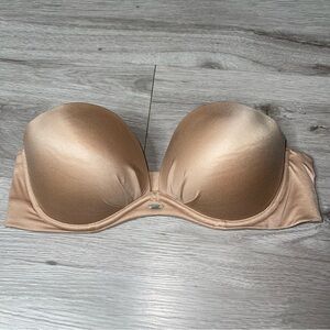 Victorias Secret Strapless Bra 36B Nude Intimate Sexy Romantic Angel Minimal